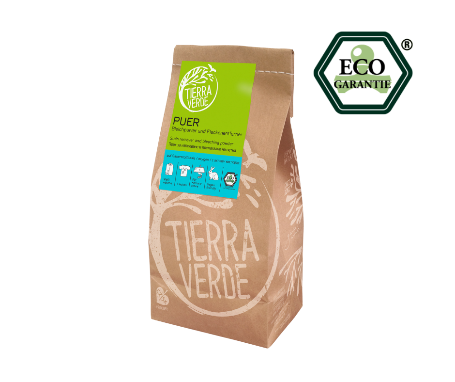 ЕКО КИСЛОРОДНА БЕЛИНА - PUER прах за избелване и отстраняване на петна - 1кг I 2398